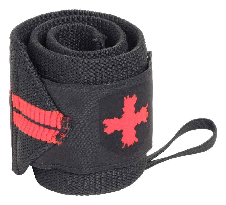 Harbinger Red Line Gewichtheber Handgelenk Wraps für Stabilität & Support Beim Krafttraining, Rot /