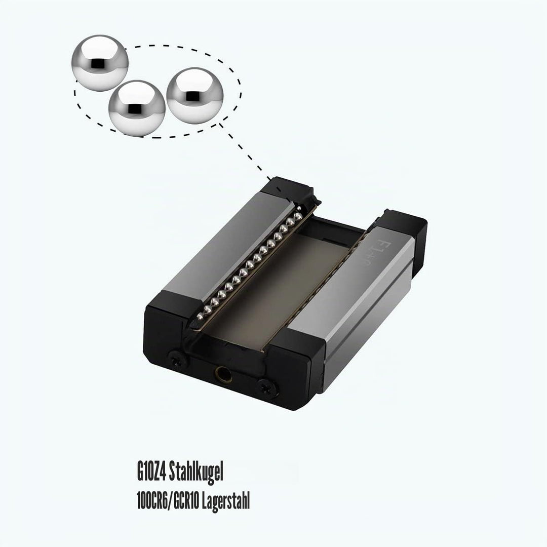 Veekaft 2 Sätze Schwarze Beschichtung MGR Schiene MGR9 Miniatur-Linearführung 350 mm mit MGN9H Schli