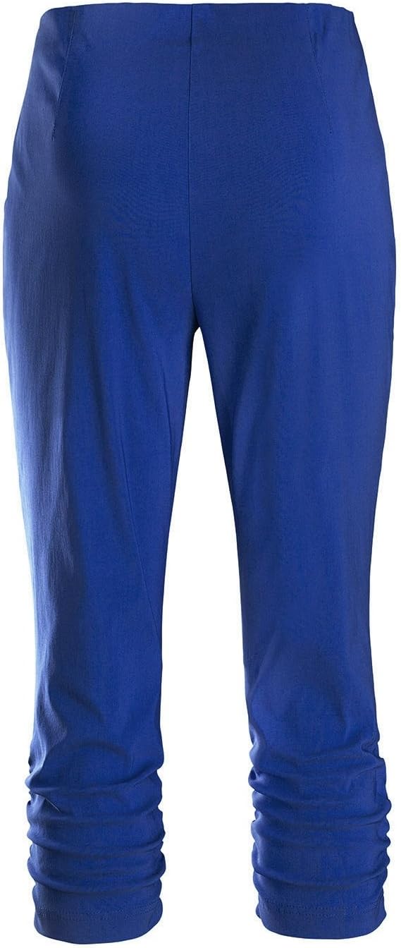 Stehmann Maria-530, Caprihose, seitlich gerafft, weitere Farben 34 Surf The Web, 34 Surf The Web