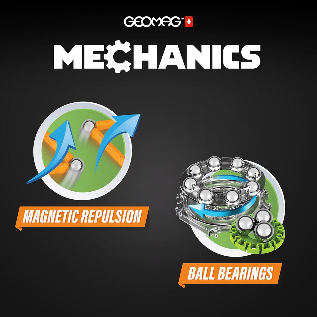 Geomag - Mechanics Motion Magnetic Gears - Lern- und Kreativspiel für Kinder - Magnetische Bausteine