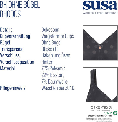 SUSA Damen Rhodos BH, Graphite Grey, E90