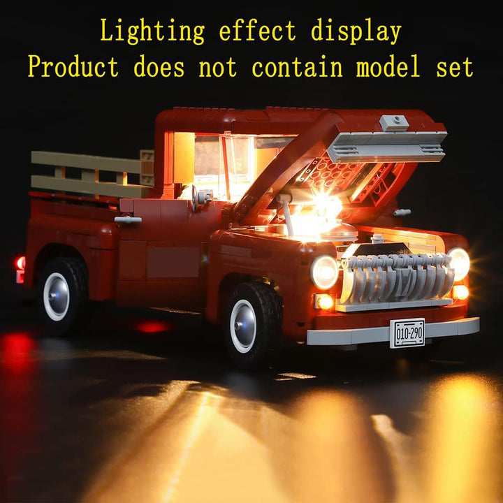 GEAMENT LED Licht-Set Kompatibel mit Lego Pickup Truck - Beleuchtungsset für Creator 10290 Baumodell