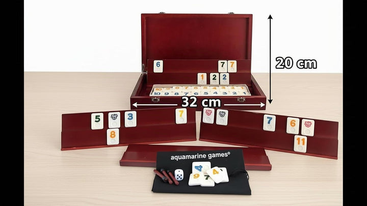 Aquamarine Games – Rommé Professionell, 7 años to 99 años, 6 Spieler (compudid CP009) Professionelle