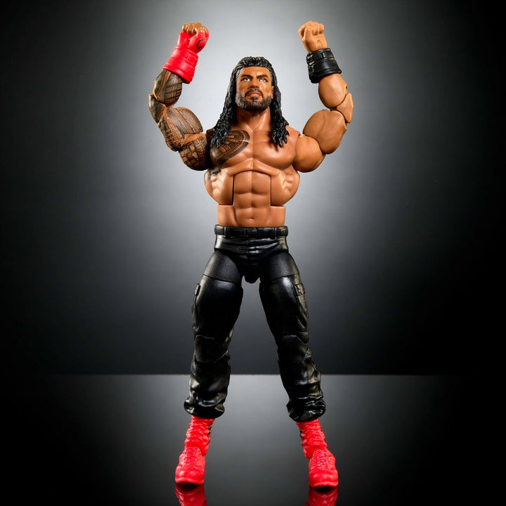 Mattel WWE Elite Actionfigur & Zubehör, 15,2 cm grosses Sammlerstück Roman Reigns mit 25 Artikulatio