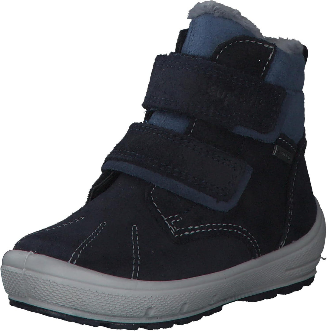 Superfit Jungen GROOVY warm gefütterte Gore-Tex Schneestiefel 19 EU Blau 8000, 19 EU Blau 8000