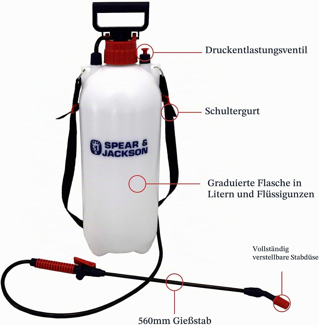 Spear & Jackson 8LPAPS Drucksprüher, 8 l