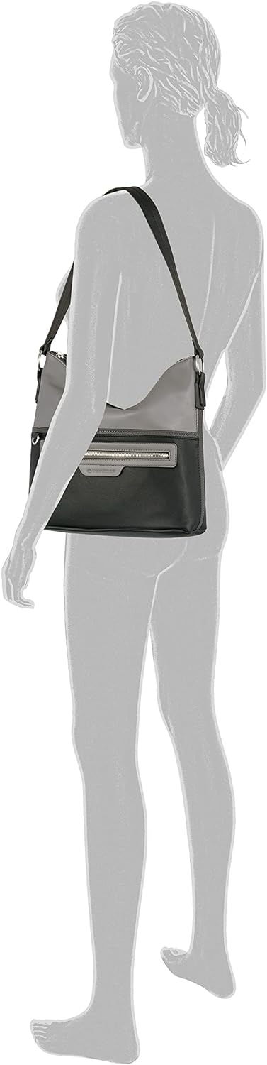 TOM TAILOR bags Jule Damen Hobo Bag Schultertasche Mittelgross Schwarz