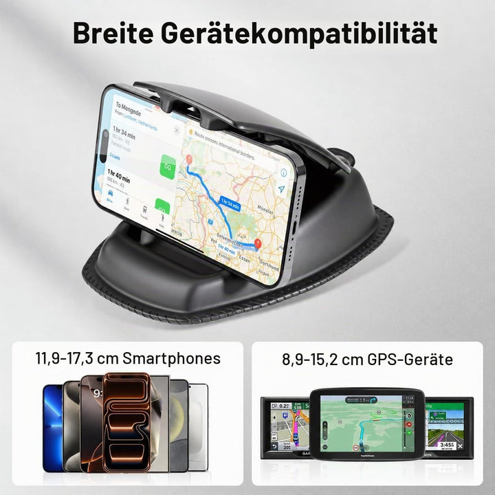 APPS2Car GPS-Halterung, Handyhalterung Auto Armaturenbrett, 2-1 rutschfeste Sitzsack-Halterung für G