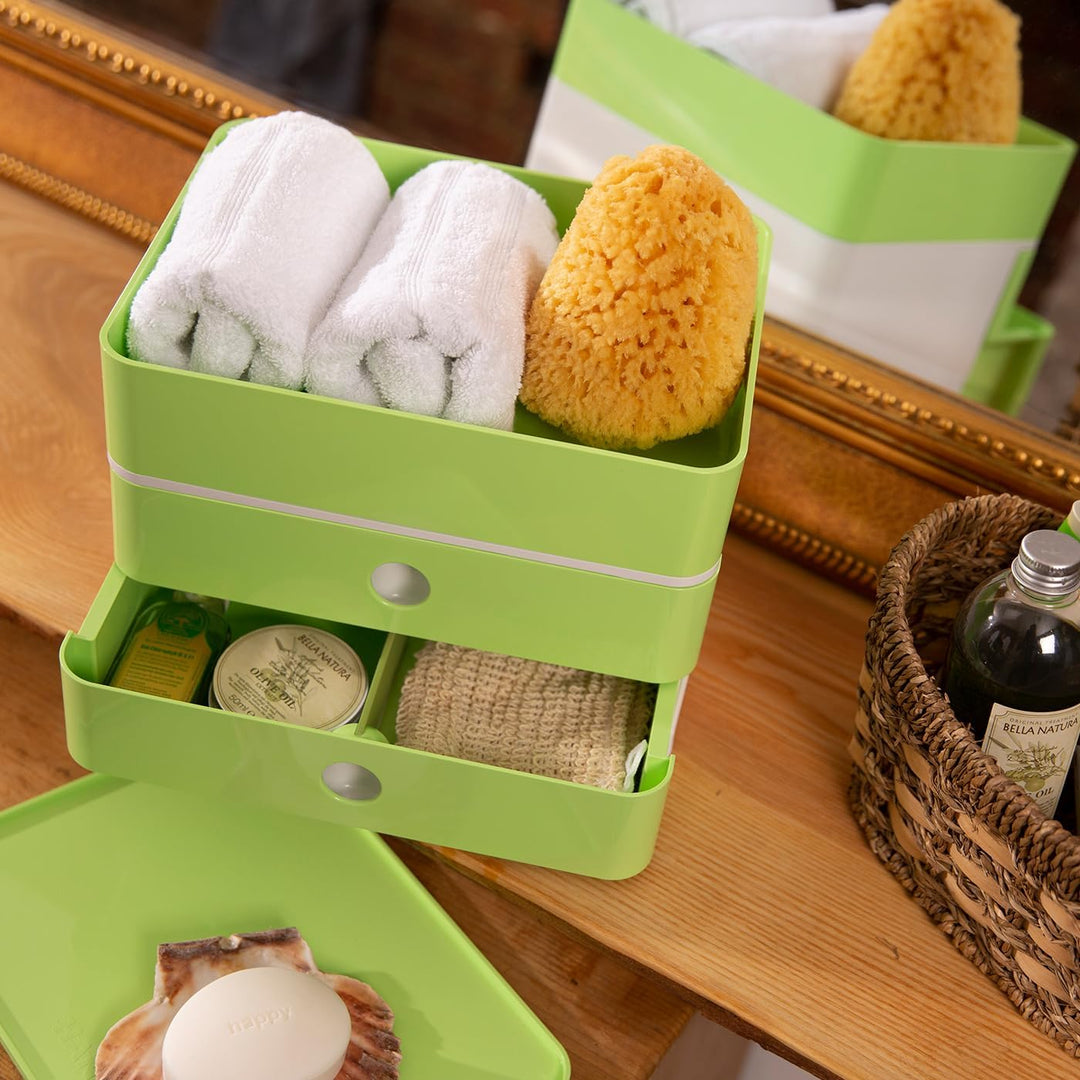 HAN Schubladenbox Allison SMART-BOX mit 2 Schubladen und Trennwand, Kabelführung, stapelbar, Utensil