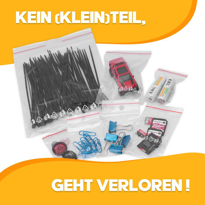 verpacking Druckverschlussbeutel 300 x 400 mm Transparent 50 mµ Polybeutel Zip-Beutel Wiederverschli