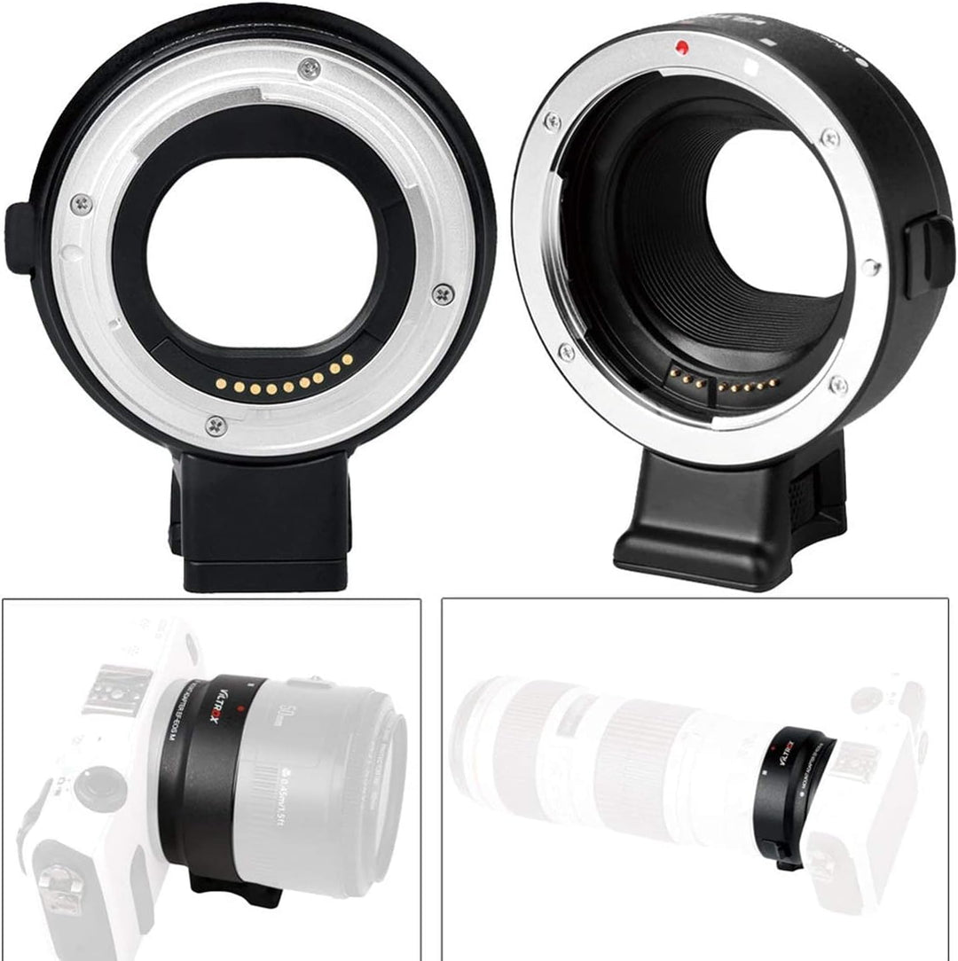 VILTROX EF-EOS M Autofokus Adapter für EF-M Mount Kameras kompatibel mit Canon EF/EF-S Objektiv zu E