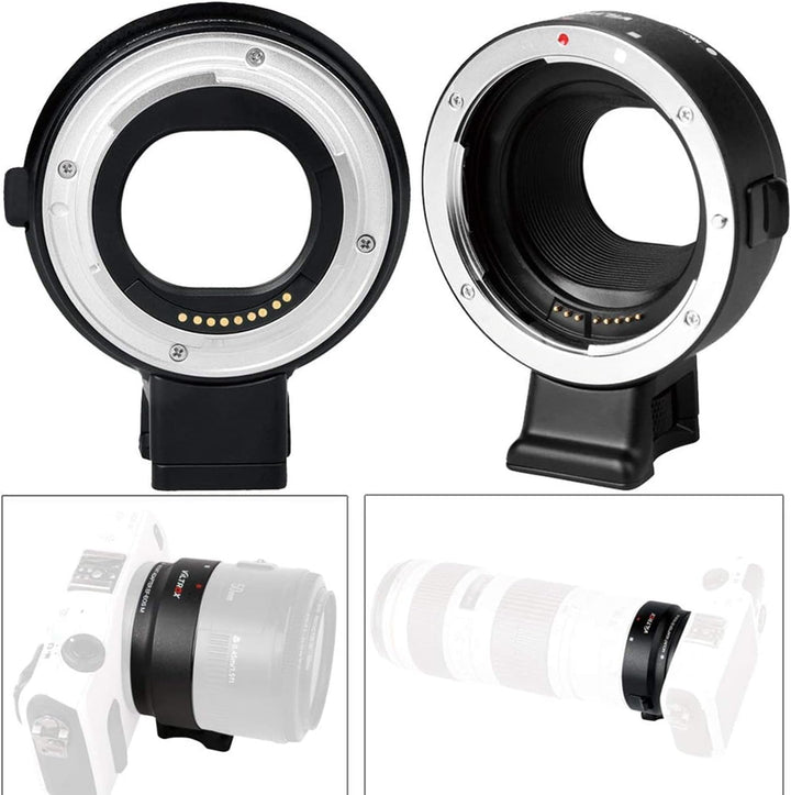VILTROX EF-EOS M Autofokus Adapter für EF-M Mount Kameras kompatibel mit Canon EF/EF-S Objektiv zu E