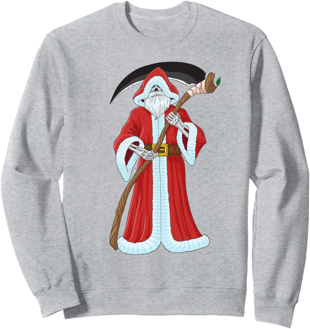 Weihnachtsmann Skelett Totenkopf Weihnachten Geschenk Sweatshirt