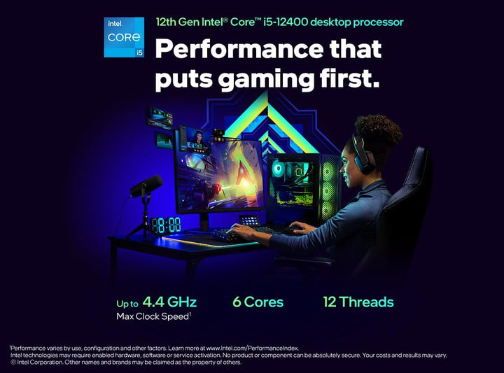 Intel Core i5-12400 12. Generation Desktop Prozessor (Basistakt: 2.5GHz, 6 Kerne, LGA1700, RAM DDR4