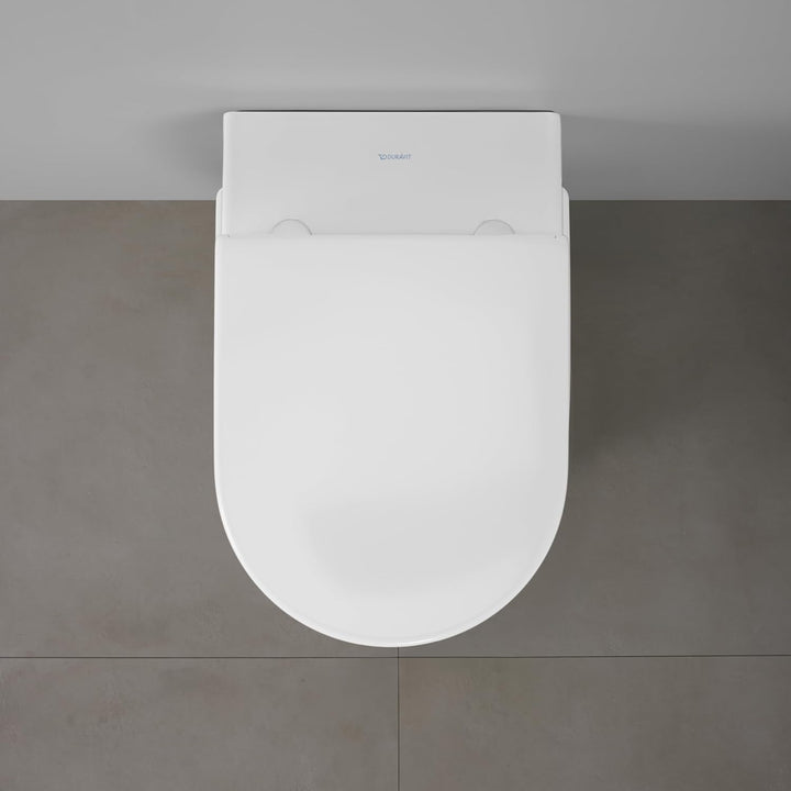 Duravit WC-Sitz Univavo, WC-Sitz D-shaped, Klobrille mit doppelter Absenkautomatik, Toilettendeckel