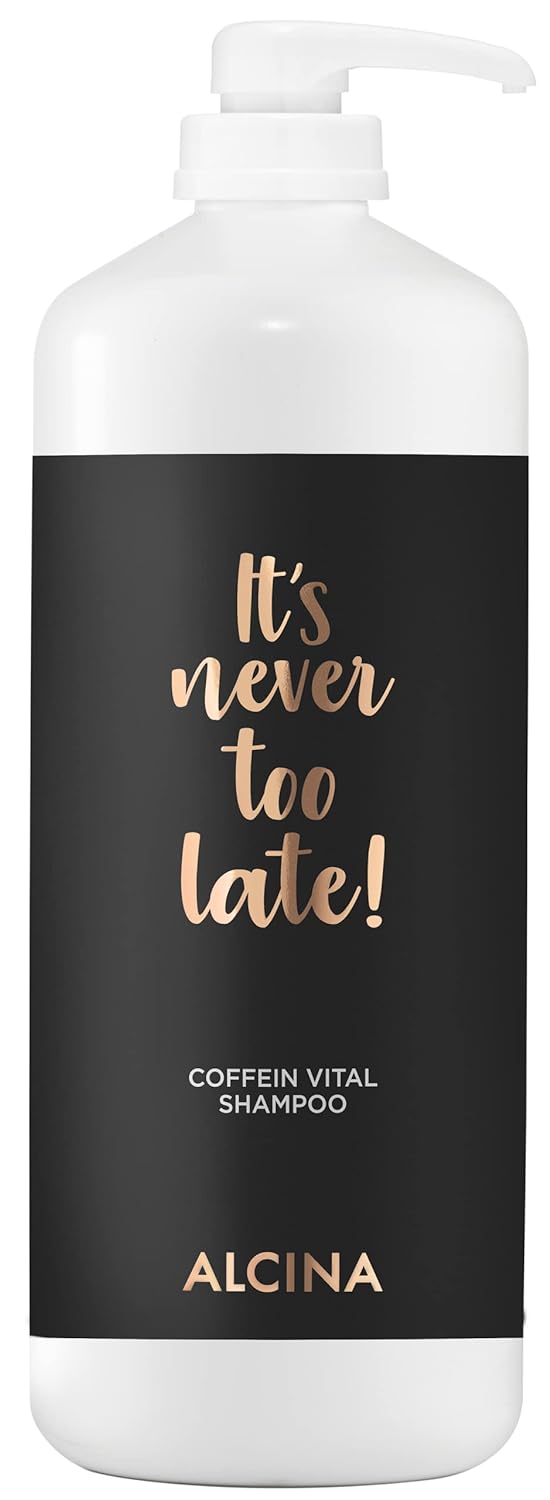 ALCINA It`s never too late Coffein Vital Shampoo, 1 x 1250 ml - für dünner werdendes oder zu Haaraus