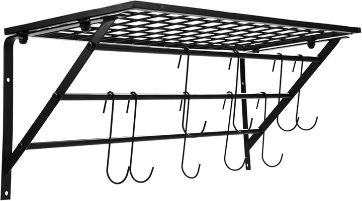 Dioche Topf- und Pfannen-Organizer, Wandmontage, Topfdeckel-Regal, Organizer, Topfregal, Hängendes T