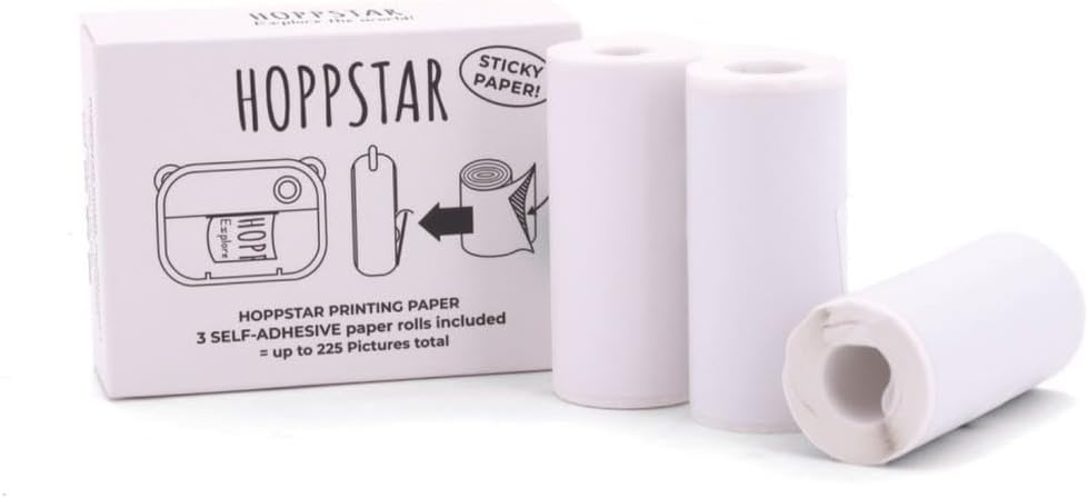 Hoppstar Modell Hoppstar Nachfüllpapier, 3 Rollen selbstklebendes Papier