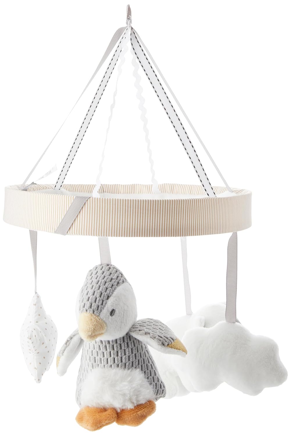 Nuby Kinderbett-Mobile für Babys mit verstellbarem Arm, geeignet für alle Babybetten. Süsse Plüschfi