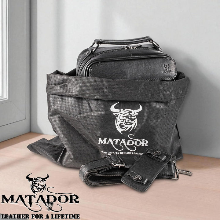 MATADOR Schultertasche Echt Leder Herren Hochwertige Arbeittasche Umhängetasche Ledertasche Tabletta
