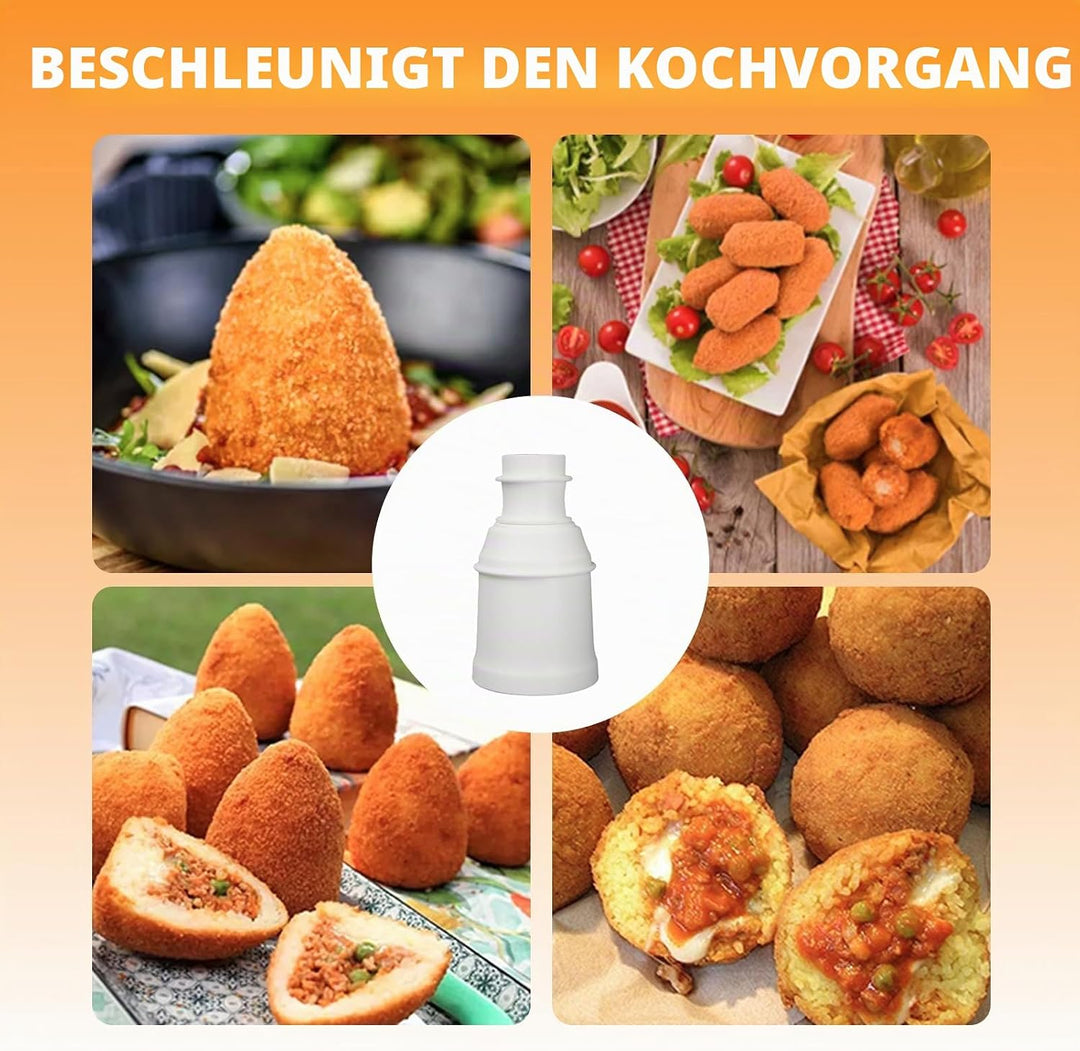 2 Stück Onigiri Form, 2 Form Arancini Maker, Onigiri Maker, Multifunktionale Reisbällchen 80-160g Fa