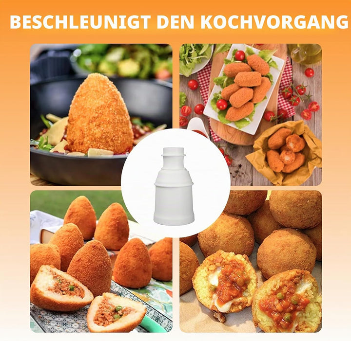 2 Stück Onigiri Form, 2 Form Arancini Maker, Onigiri Maker, Multifunktionale Reisbällchen 80-160g Fa