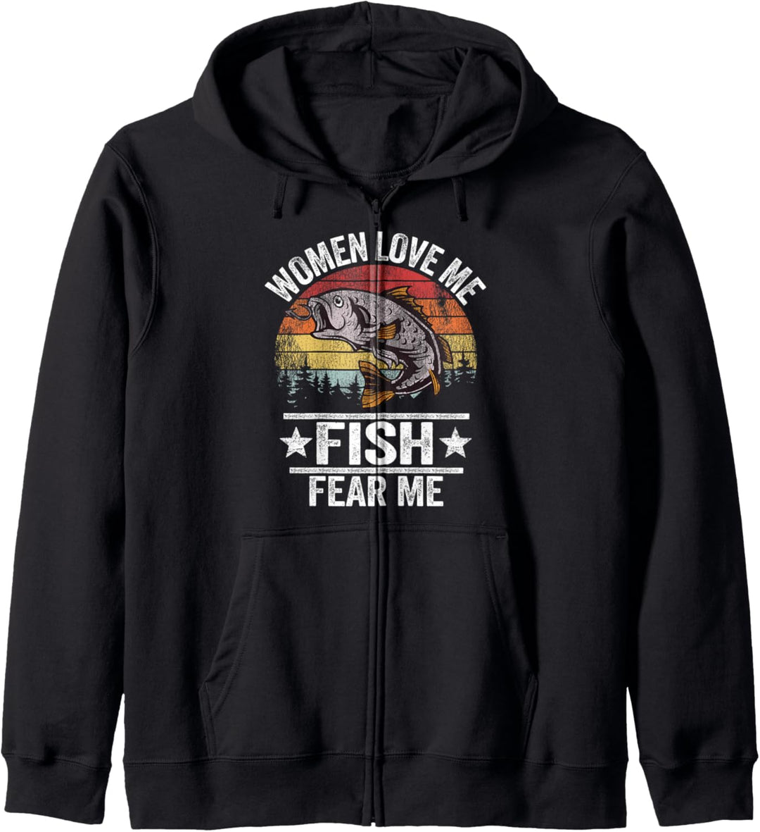 Fischer Witze Angeln Sprüche Vintage Herren Angler Kapuzenjacke