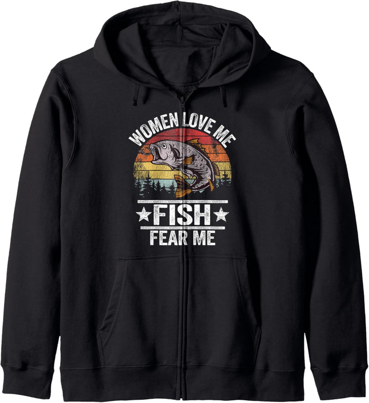 Fischer Witze Angeln Sprüche Vintage Herren Angler Kapuzenjacke