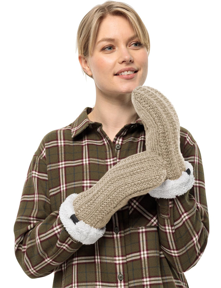 Jack Wolfskin Damen HIGHLOFT Knit Mitten W Handschuh, Night Blue, S anis S, anis S