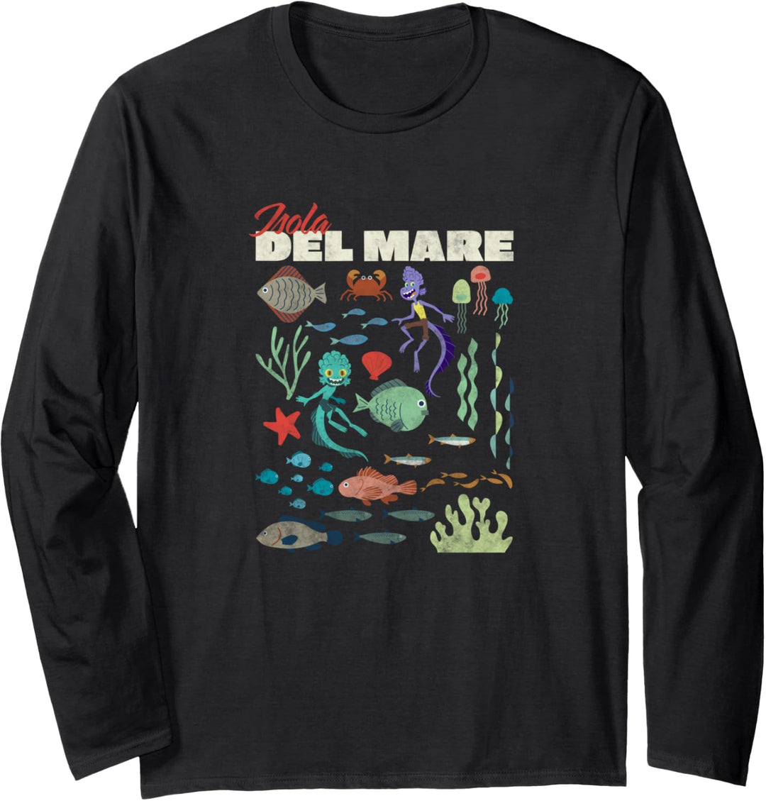 Disney Pixar Luca Isola Del Mare Sea Life Langarmshirt