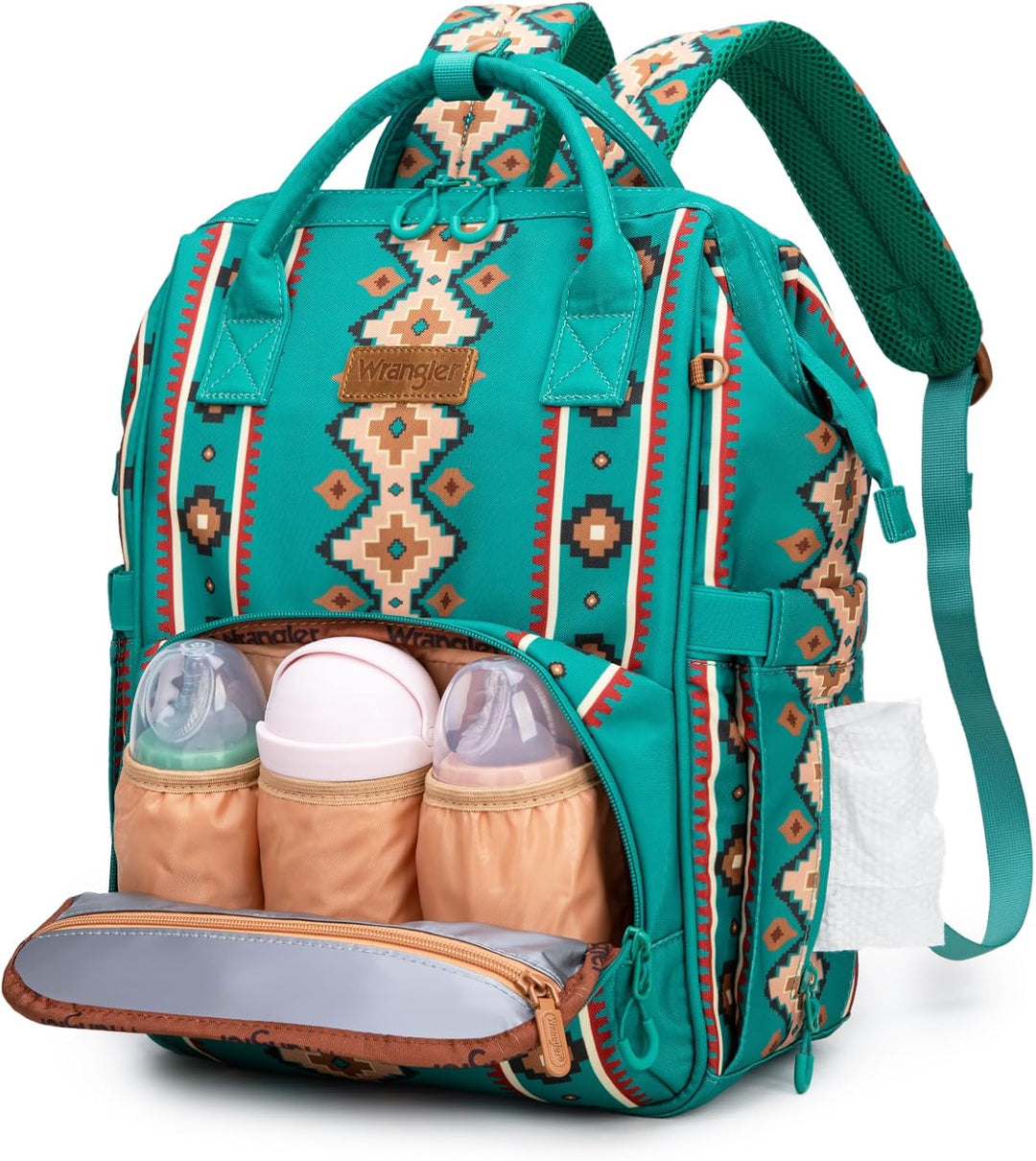 Montana West Wrangler Wickeltasche, Rucksack, Aztekenmuster, Reiserucksack, Geldbörsen, Western-Mult