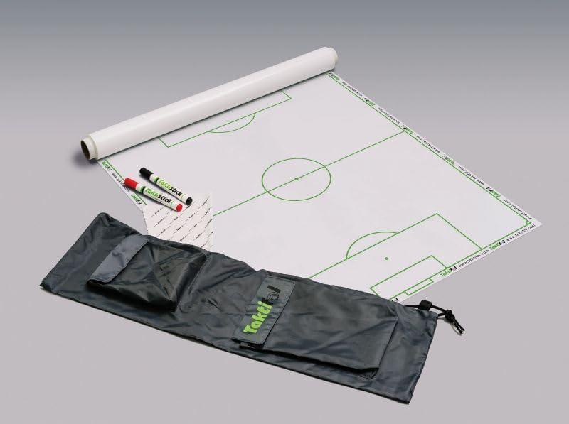 OUZIGRT Taktifol Fussball Set Rolle mit 25 Blatt inkl. Tasche und Zubehör