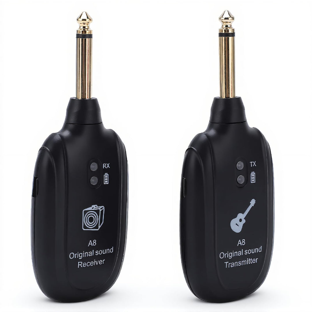 Kabelloses Gitarrensystem, Kabelloses Gitarren Sender Empfänger Set, Zubehör Set für Gitarren Tonabn
