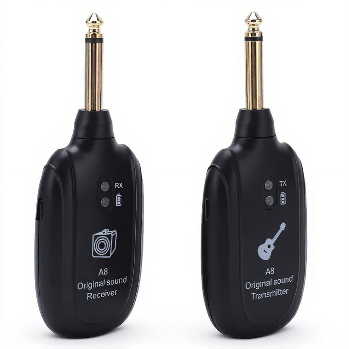 Kabelloses Gitarrensystem, Kabelloses Gitarren Sender Empfänger Set, Zubehör Set für Gitarren Tonabn