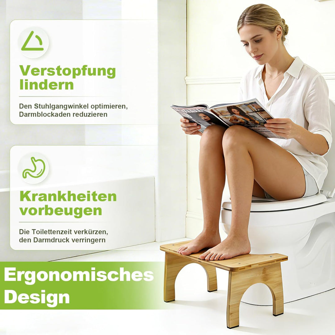 HA BIN Toilettenhocker für Erwachsene und Kinder, kackhocker gegen Verstopfung und für eine Gesünder