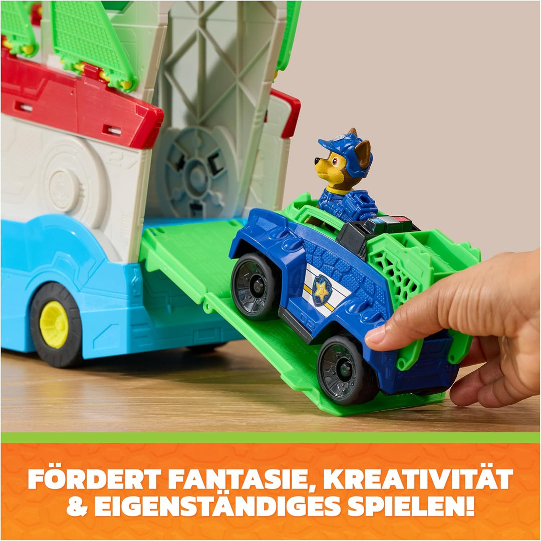 PAW PATROL: Der Dino Film 2-in-1 Dino-Hauptquartier, ab 3 Jahren | Patroller wird zum Hauptquartier