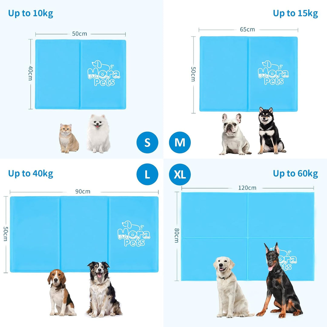 Mora Pets Kühlmatte Hund Kühldecke Hunde Katzen mit Ungiftiges Gel Hundekühlmatte Selbstkühlend Krat