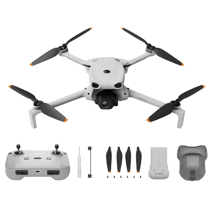 DJI Neo 2 Fly More Combo Bundle (nur Drohne), 3 Akkus 4K Drohne, Start und Landung auf der Handfläch