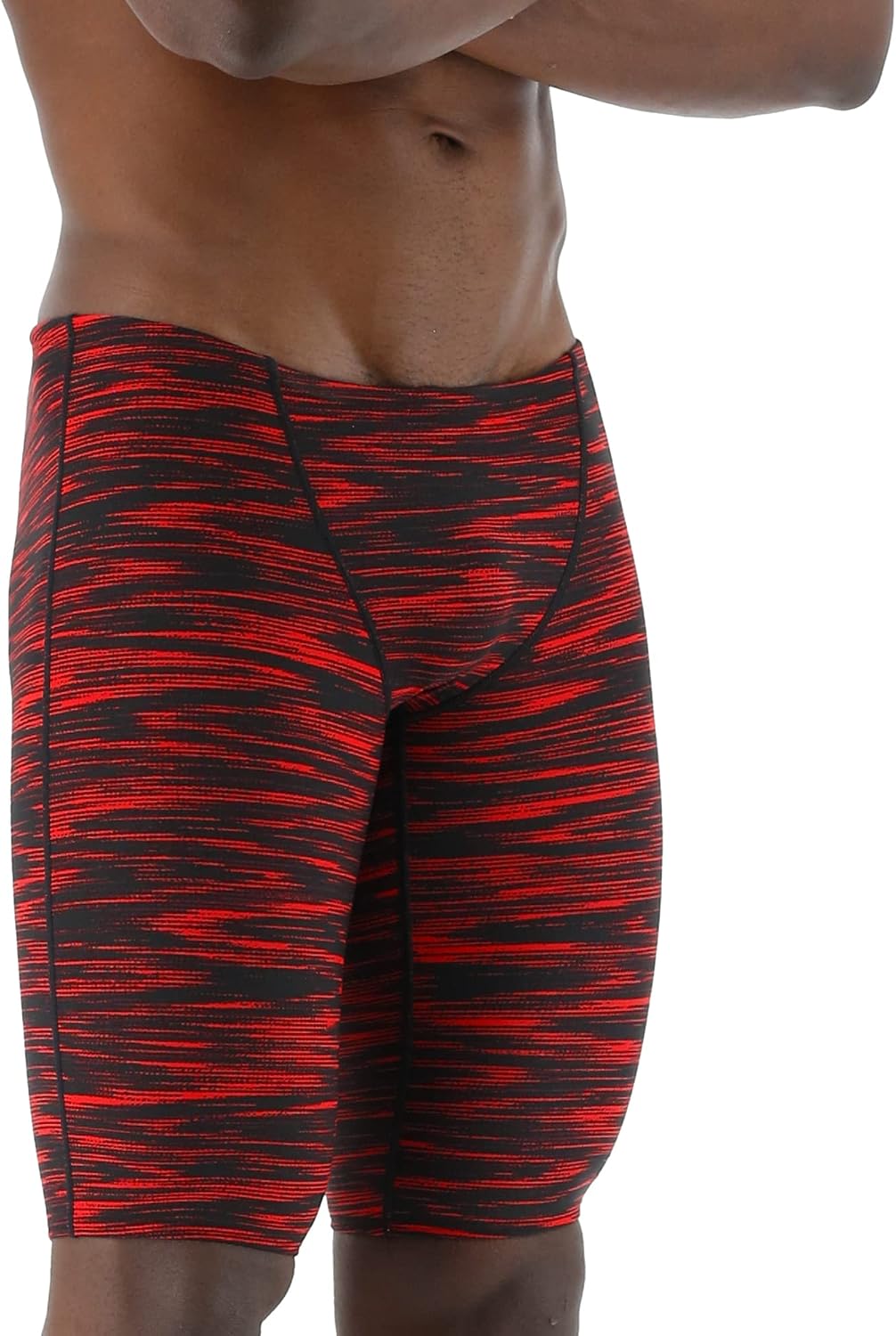 TYR Herren Durafast Elite Athletic Jammer Badeanzug Badehose 36 Red Fizzy, 36 Red Fizzy
