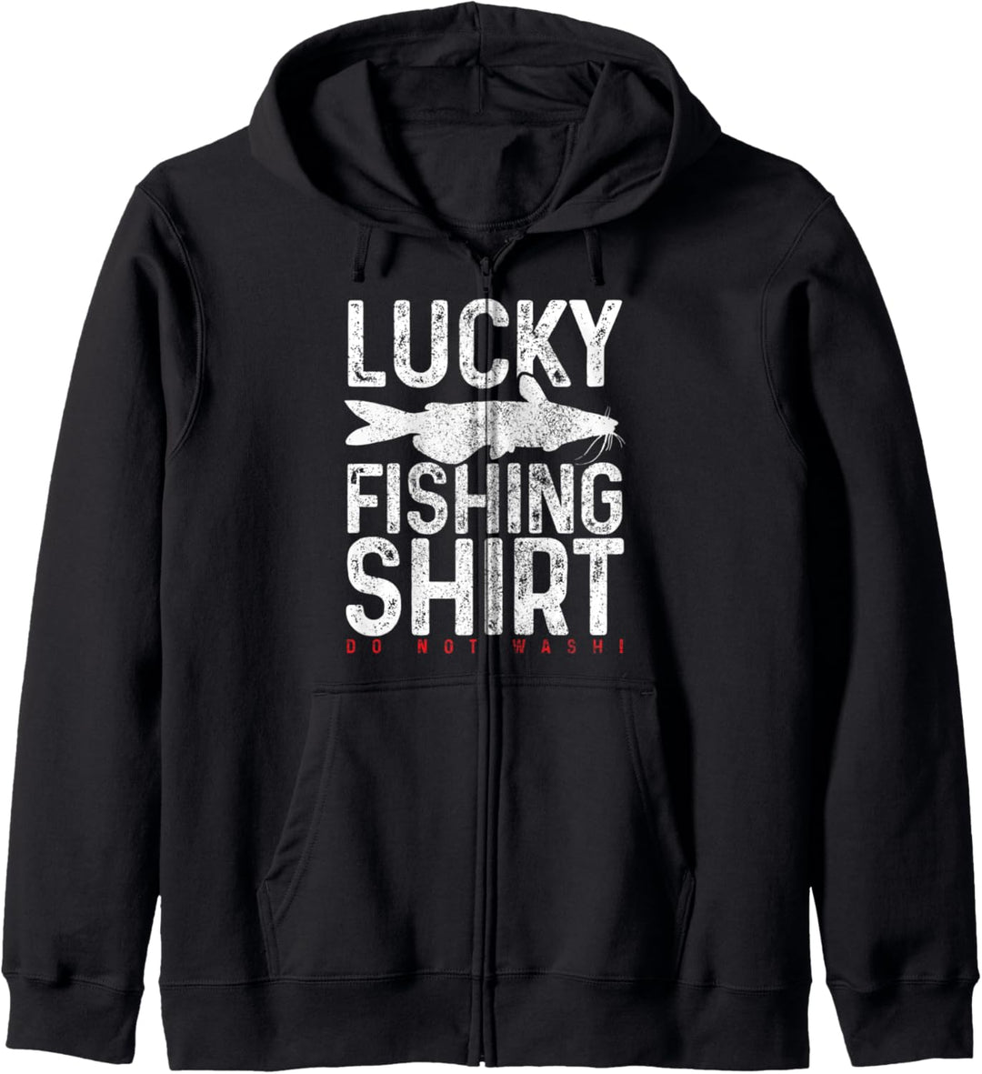 Wels Angeln Glücksbringer Angler Geschenk Kapuzenjacke