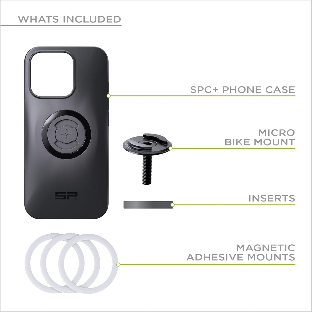 SP CONNECT Micro Stem Bundle | SPC+ | für iPhone 15 Pro Max Handy Halterung für den fahrradlenker |