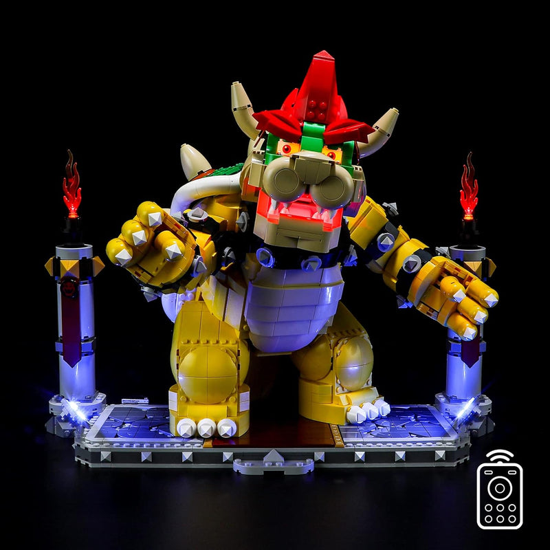 BRIKSMAX 71411 Led Licht für Lego Der mächtige Bowser - Compatible with Lego Super Mario Bausteinen