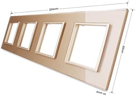 LIVOLO Nur Glasblende für Livolo Steckdose VL-C7-SR/SR/SR/SR-13 Gold