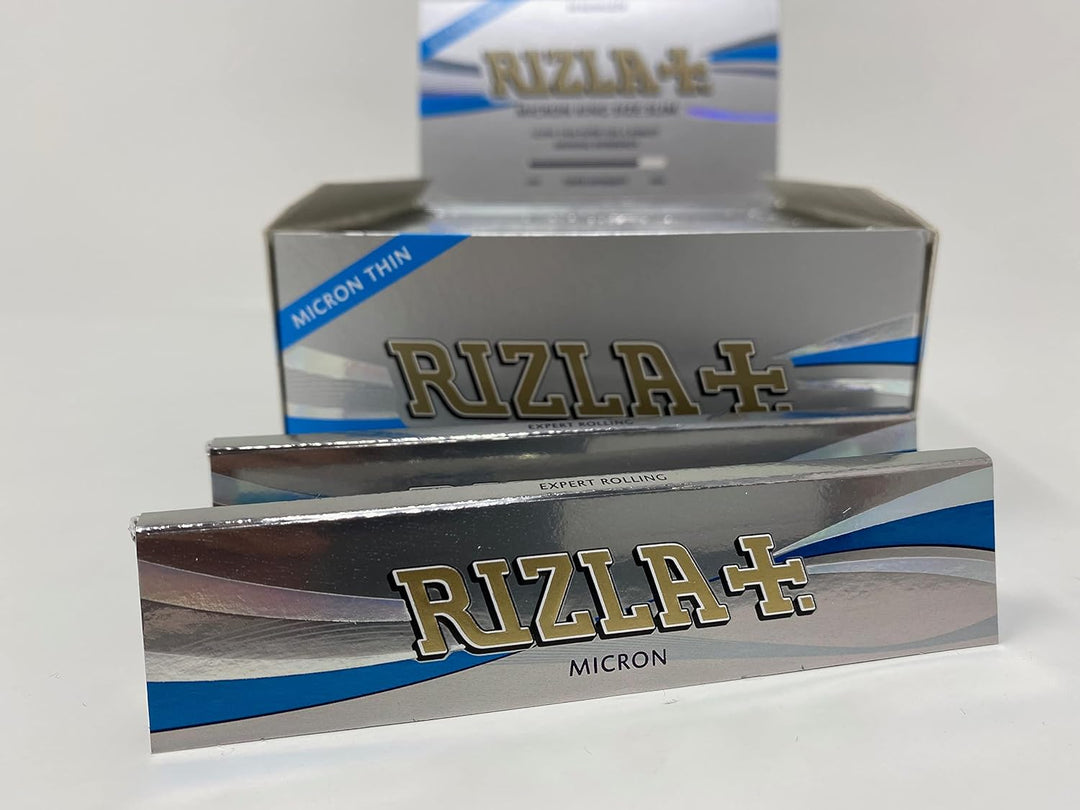 RIZLA Micron Zigarettenpapier, ultradünn, King Size, silberfarben