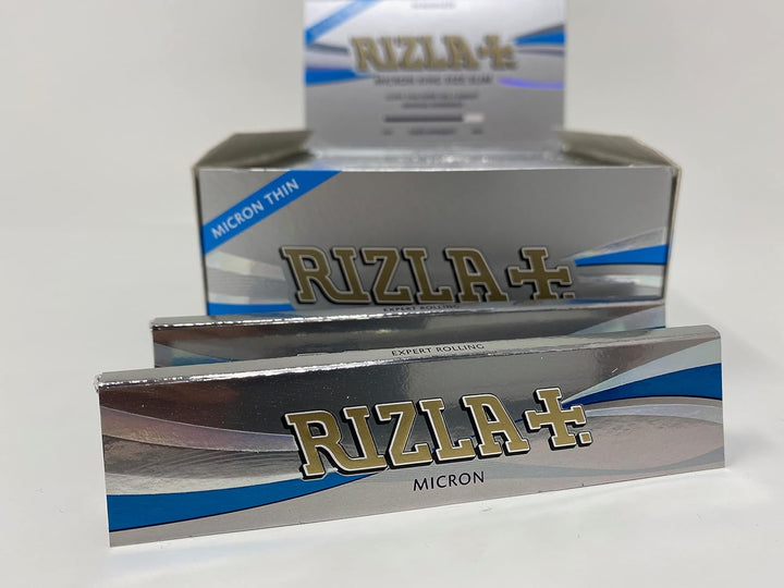 RIZLA Micron Zigarettenpapier, ultradünn, King Size, silberfarben