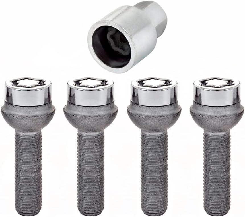 28023SU Radsicherungsbolzen SU (Standard) M12 x 1,50, Kugelsitz R12, Schaftlänge 39,9 mm, Gesamtläng