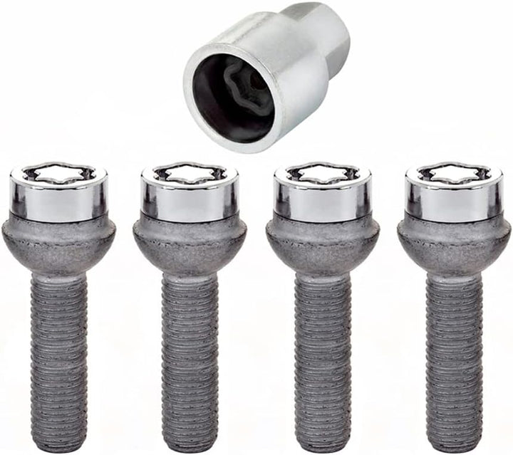 28023SU Radsicherungsbolzen SU (Standard) M12 x 1,50, Kugelsitz R12, Schaftlänge 39,9 mm, Gesamtläng