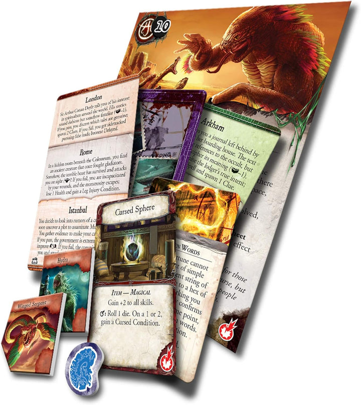 Fantasy Flight Games FFGEH02 The Call of Cthulhu Board Game &amp; Extension Verlassene Überlieferung, Ve
