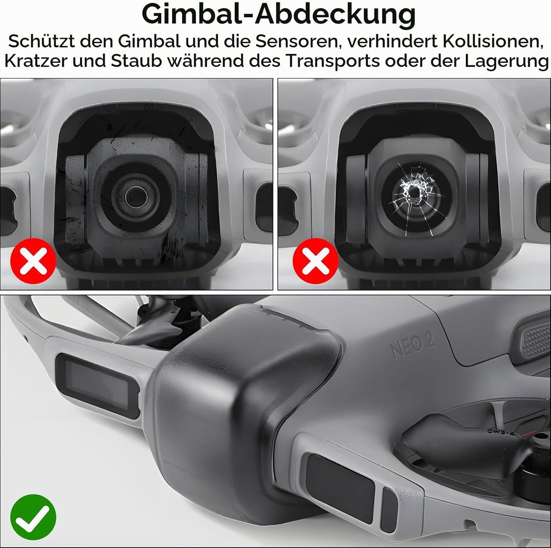 Neo 2 Propeller Blätter– mit Kollisionsschutz Propellerschutz faltbarem Landegestell Gimbal Objektiv