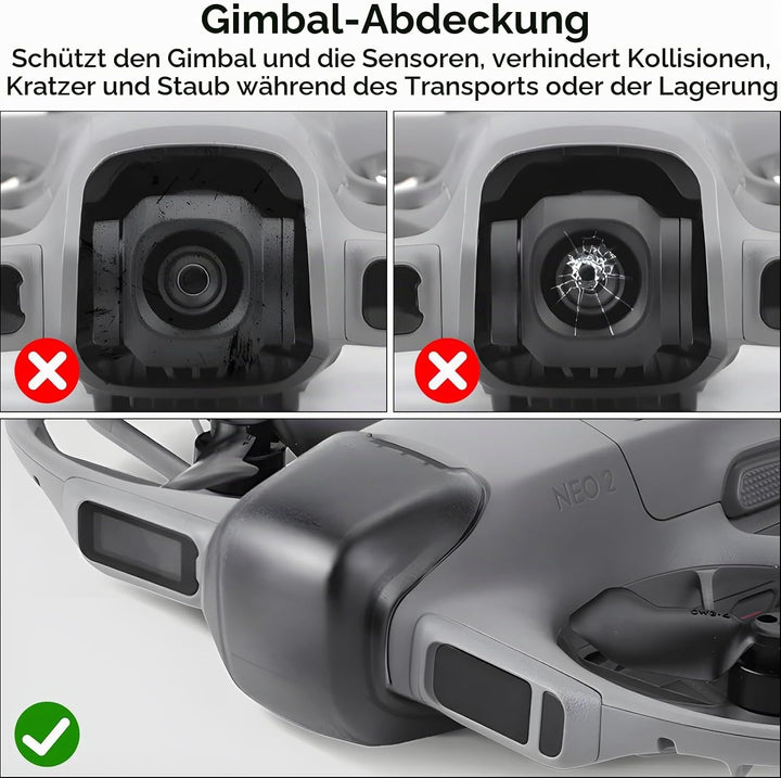 Neo 2 Propeller Blätter– mit Kollisionsschutz Propellerschutz faltbarem Landegestell Gimbal Objektiv